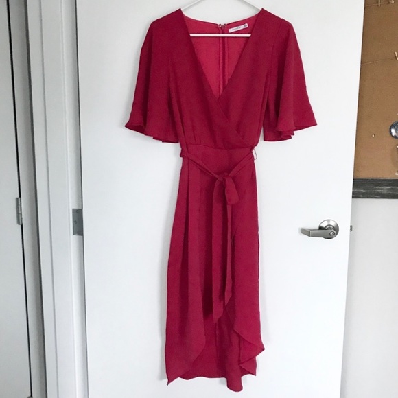 Cooper St - Raspberry Wrap-Style Dress - Picture 5 of 5